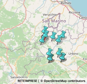 Mappa Via Montefeltresca, 61023 Pietrarubbia PU, Italia (11.48167)