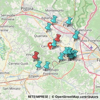 Mappa Via Citerna, 59015 Carmignano PO, Italia (7.1215)