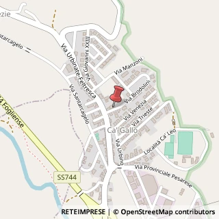 Mappa Via Giacomo Brodolini, 5, 61020 Montecalvo in Foglia, Pesaro e Urbino (Marche)