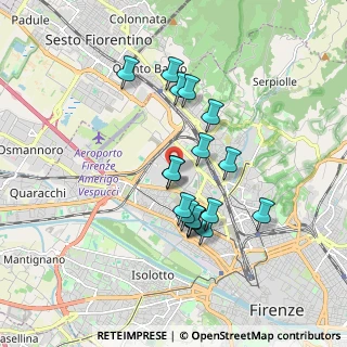 Mappa Via Mario Fabiani, 50127 Firenze FI, Italia (1.54647)