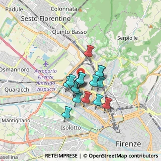 Mappa Via Mario Fabiani, 50127 Firenze FI, Italia (1.12611)