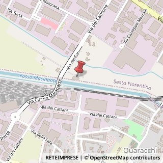 Mappa Via del Cantone, 135, 50019 Sesto Fiorentino, Firenze (Toscana)