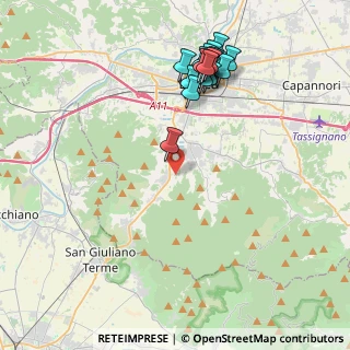 Mappa Via del Bozzone, 55100 Lucca LU, Italia (4.538)