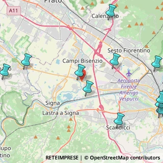 Mappa Via Pistoiese, 50058 Campi Bisenzio FI, Italia (7.22875)