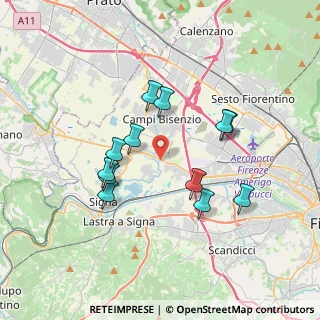Mappa Via Pistoiese, 50058 Campi Bisenzio FI, Italia (3.33167)