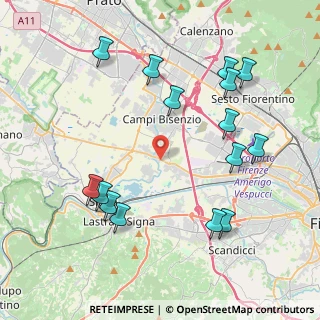 Mappa Via Pistoiese, 50058 Campi Bisenzio FI, Italia (4.72267)