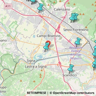 Mappa Via Pistoiese, 50058 Campi Bisenzio FI, Italia (7.34071)