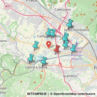 Mappa Via Pistoiese, 50058 Campi Bisenzio FI, Italia (3.28154)
