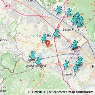 Mappa Via Pistoiese, 50058 Campi Bisenzio FI, Italia (5.48105)