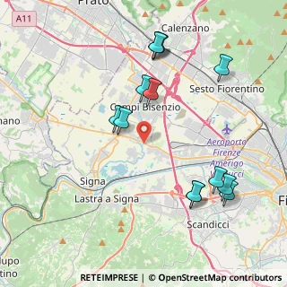 Mappa Via Pistoiese, 50058 Campi Bisenzio FI, Italia (4.39692)