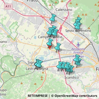 Mappa Via Pistoiese, 50058 Campi Bisenzio FI, Italia (4.0685)