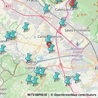 Mappa Via Pistoiese, 50058 Campi Bisenzio FI, Italia (6.306)