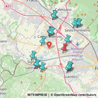 Mappa Via Pistoiese, 50058 Campi Bisenzio FI, Italia (4.21)