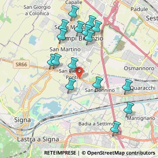 Mappa Via Pistoiese, 50058 Campi Bisenzio FI, Italia (2.23125)