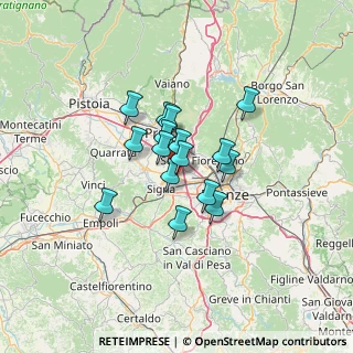 Mappa Via Pistoiese, 50058 Campi Bisenzio FI, Italia (8.97063)