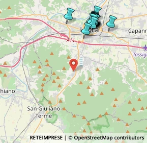 Mappa Via Nuova per Pisa, 55100 Lucca LU, Italia (4.965)