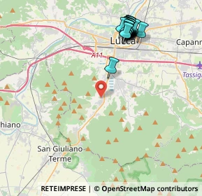 Mappa Via Nuova per Pisa, 55100 Lucca LU, Italia (4.735)
