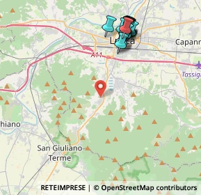 Mappa Via Nuova per Pisa, 55100 Lucca LU, Italia (4.718)