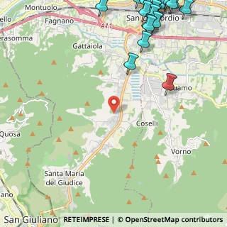 Mappa Via Nuova per Pisa, 55100 Lucca LU, Italia (3.6885)