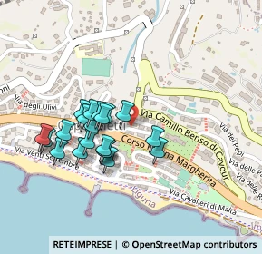 Mappa Via Cavalieri di Rodi, 18014 Ospedaletti IM, Italia (0.2005)