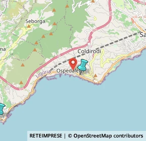 Mappa Via Cavalieri di Rodi, 18014 Ospedaletti IM, Italia (4.533)