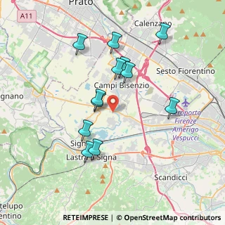 Mappa Via Dino Campana, 50058 Signa FI, Italia (3.58917)