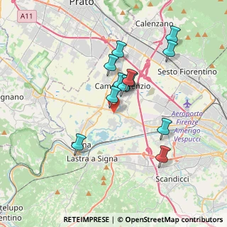 Mappa Via Dino Campana, 50058 Signa FI, Italia (3.38333)