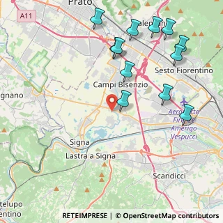 Mappa Via Dino Campana, 50058 Signa FI, Italia (4.98583)