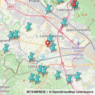 Mappa Via Dino Campana, 50058 Signa FI, Italia (6.239)