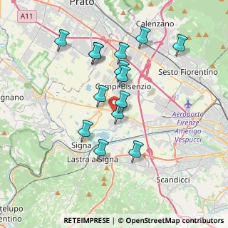 Mappa Via Dino Campana, 50058 Signa FI, Italia (3.48857)