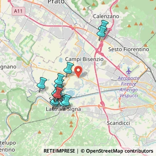 Mappa Via Dino Campana, 50058 Signa FI, Italia (3.86643)