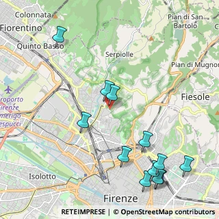 Mappa Via Ellen Gould White, 50139 Firenze FI, Italia (2.635)
