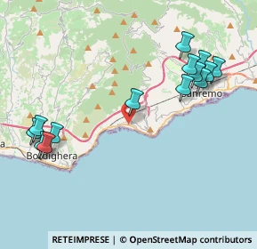 Mappa 18014 Ospedaletti IM, Italia (4.82857)