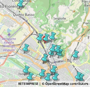 Mappa Via Ugo Corsi, 50141 Firenze FI, Italia (2.4335)