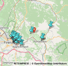 Mappa Via del Fulioni, 50065 Pontassieve FI, Italia (9.073)