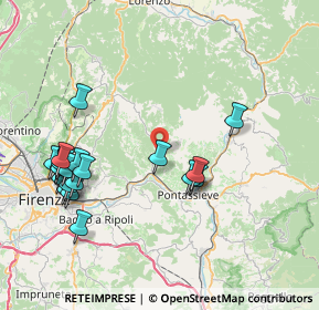 Mappa Via del Fulioni, 50065 Pontassieve FI, Italia (9.056)