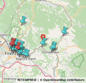 Mappa Via del Fulioni, 50065 Pontassieve FI, Italia (9.669)