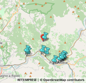 Mappa Via del Fulioni, 50065 Pontassieve FI, Italia (3.93455)