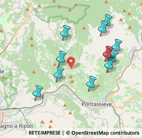 Mappa Via del Fulioni, 50065 Pontassieve FI, Italia (3.96917)