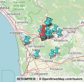 Mappa Via Stipeti, 55060 Capannori LU, Italia (8.4165)
