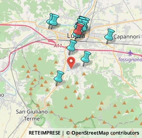 Mappa Via Stipeti, 55060 Capannori LU, Italia (3.63071)