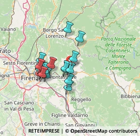 Mappa Località Masseto, 50068 Rufina FI, Italia (11.561)