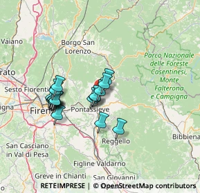 Mappa Località Masseto, 50068 Rufina FI, Italia (11.49333)