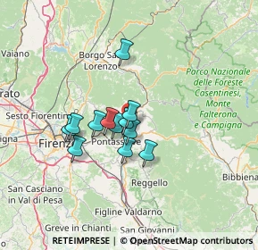 Mappa Località Masseto, 50068 Rufina FI, Italia (9.63)