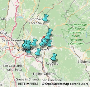 Mappa Località Masseto, 50068 Rufina FI, Italia (11.044)