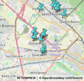 Mappa Via E. Fermi, 50019 Sesto Fiorentino FI, Italia (1.82867)