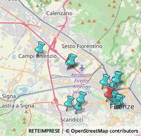 Mappa Via E. Fermi, 50019 Sesto Fiorentino FI, Italia (4.69429)