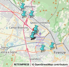 Mappa Via E. Fermi, 50019 Sesto Fiorentino FI, Italia (2.88364)