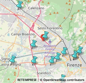 Mappa Via E. Fermi, 50019 Sesto Fiorentino FI, Italia (6.015)