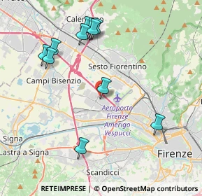 Mappa Via E. Fermi, 50019 Sesto Fiorentino FI, Italia (4.43545)